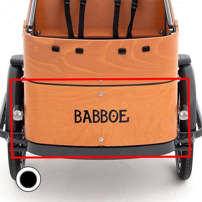 Paneel Vorderseite unten Curve Schwarz