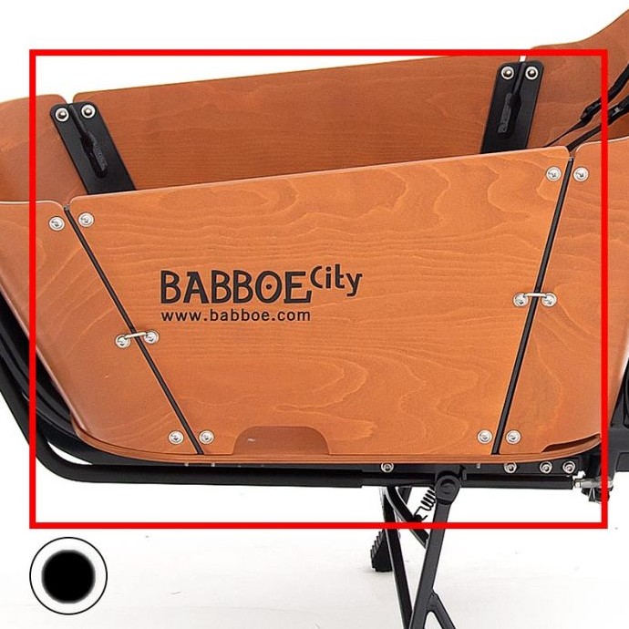 Seitenpaneel links City Schwarz glänzend