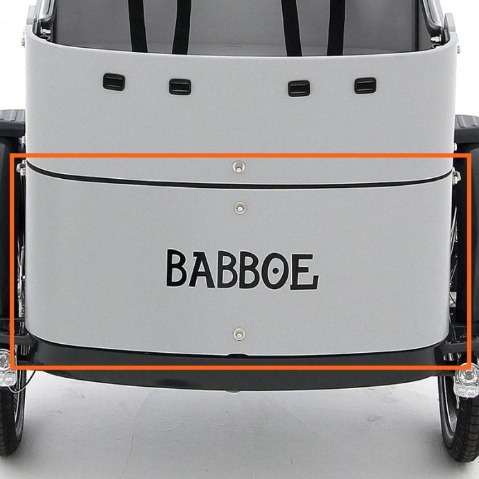 Paneel Vorderseite unten Curve Grau